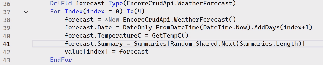 Discovering the type of `Summaries` with Quick Info