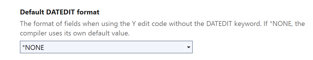 `DATEDIT` configuration option.